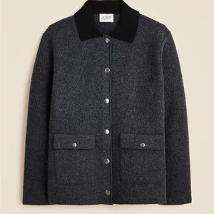 Jcrew Collection Barn Jacket Sweater Coat in Boiled Wool NWT